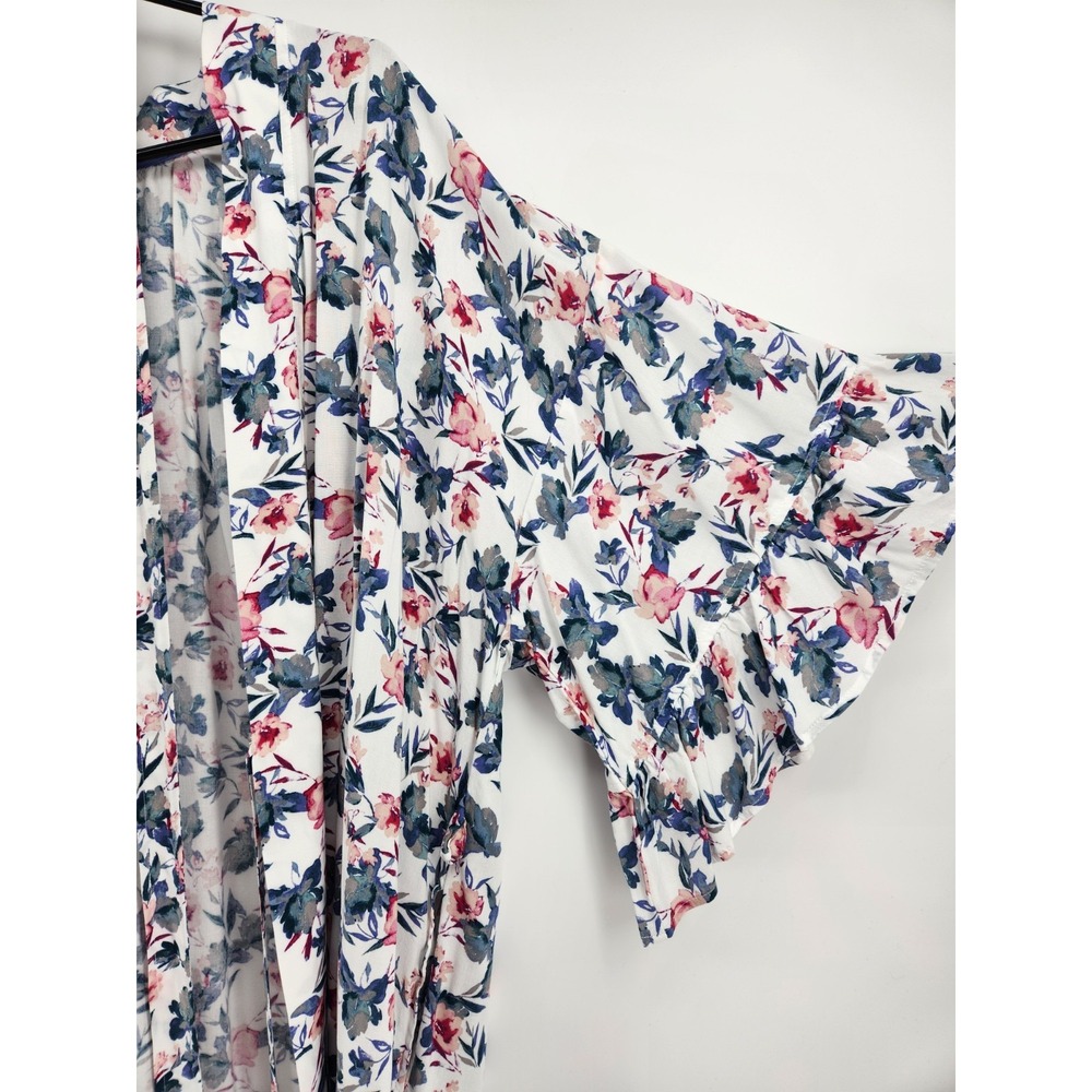 Sleep By Cacique Floral Robe Bell Sleeves Belted Size 14/16 Whismy Lounge Boho